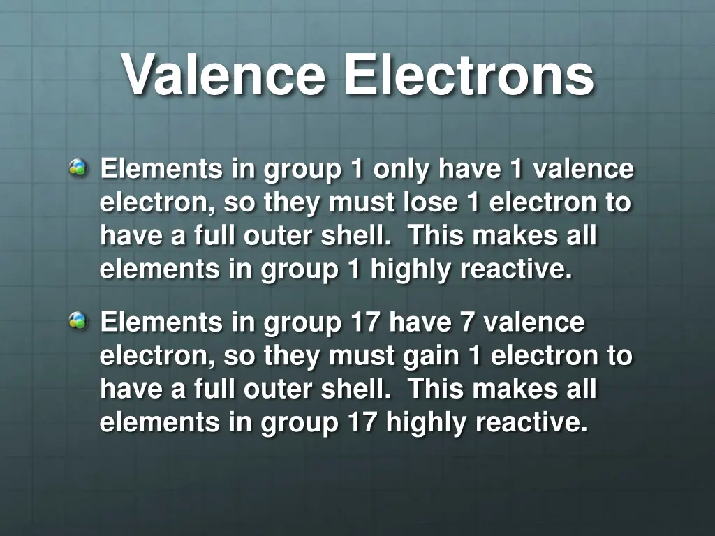 valence electrons 4