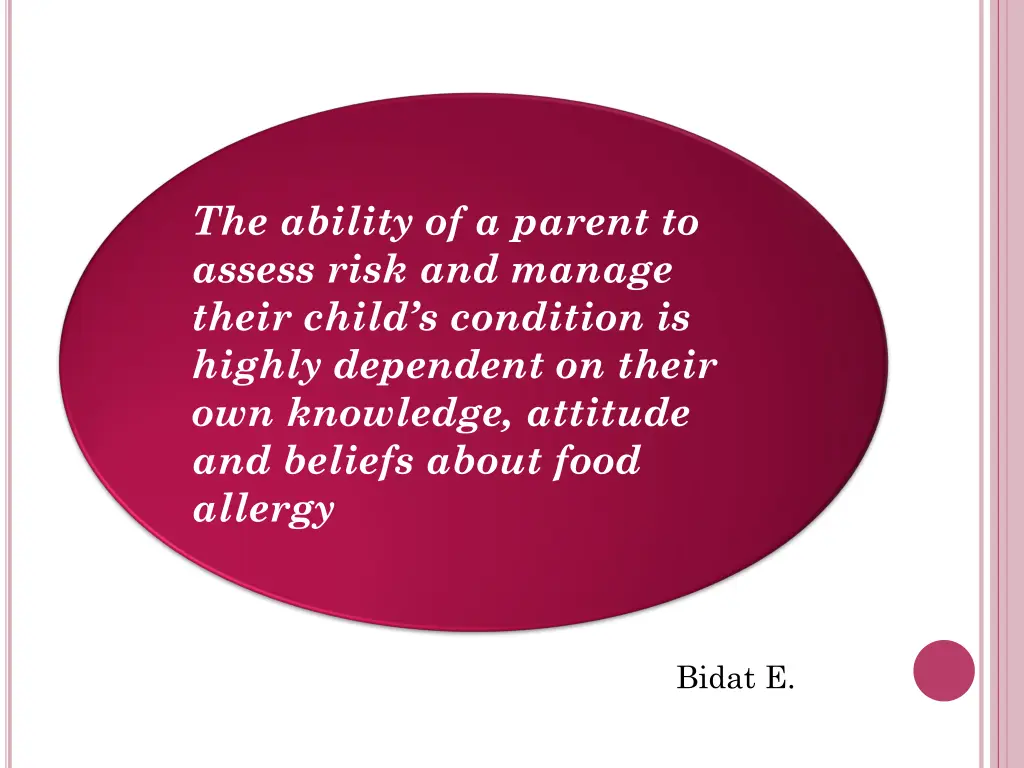 the ability of a parent to assess risk and manage