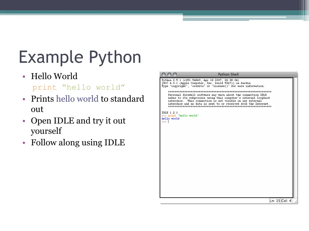 example python