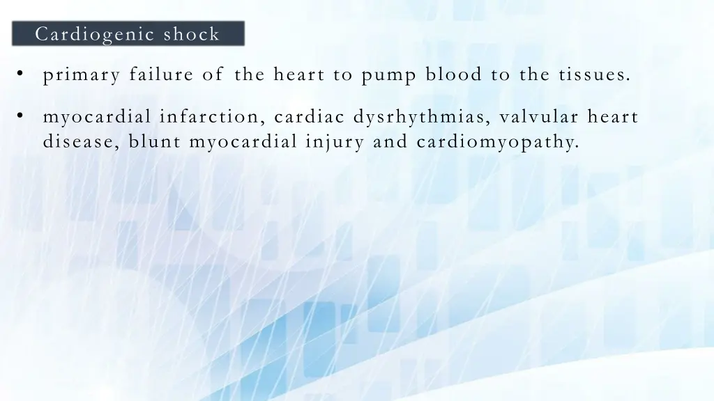 cardiogenic shock