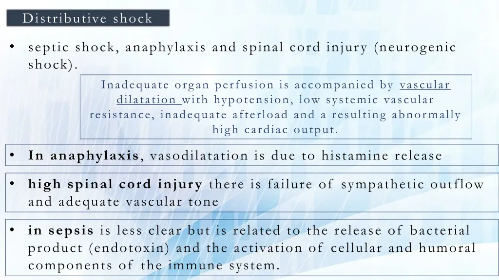 distributive shock