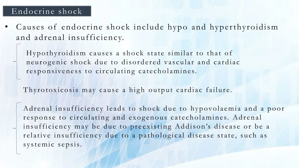 endocrine shock