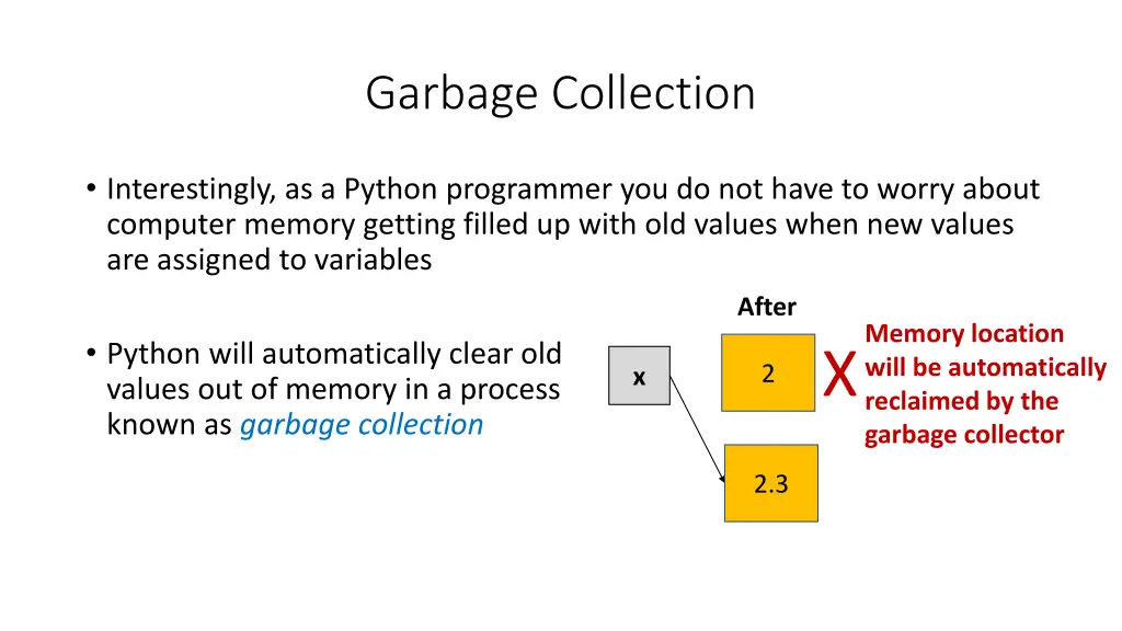 garbage collection