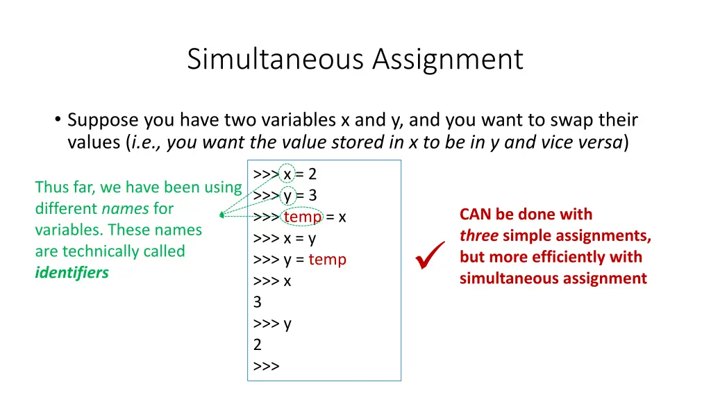 simultaneous assignment 2