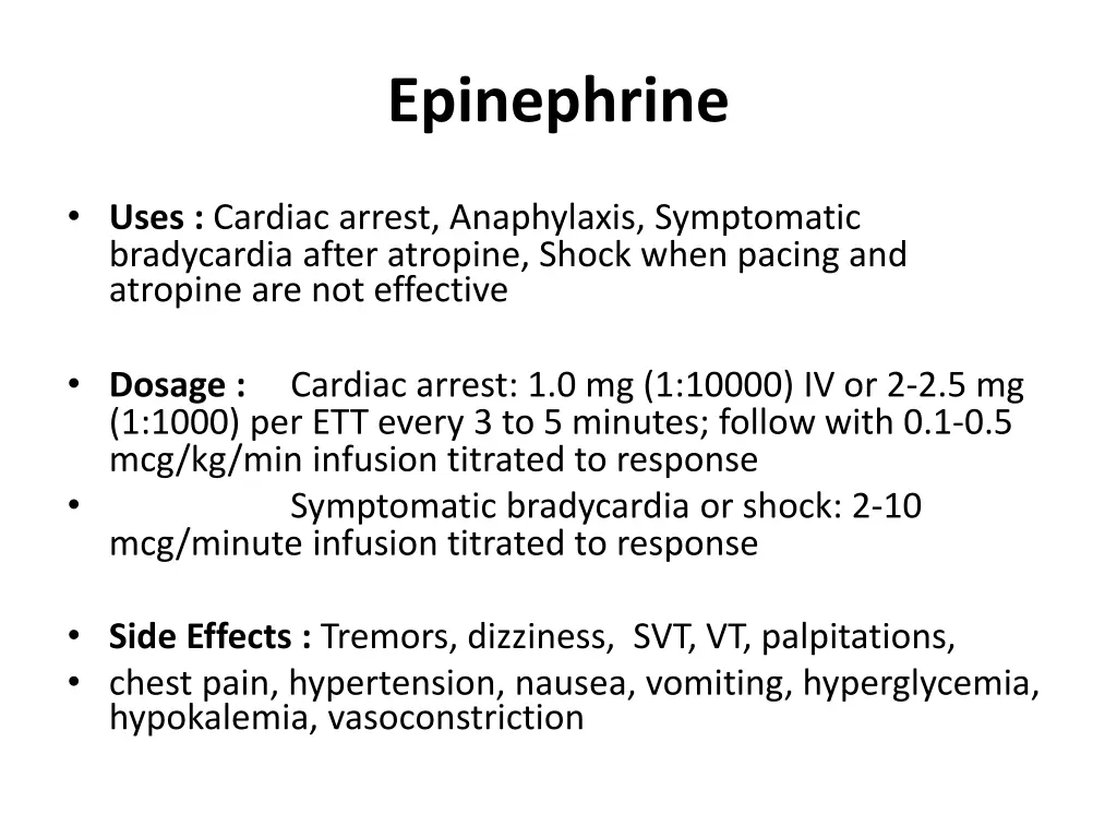 epinephrine