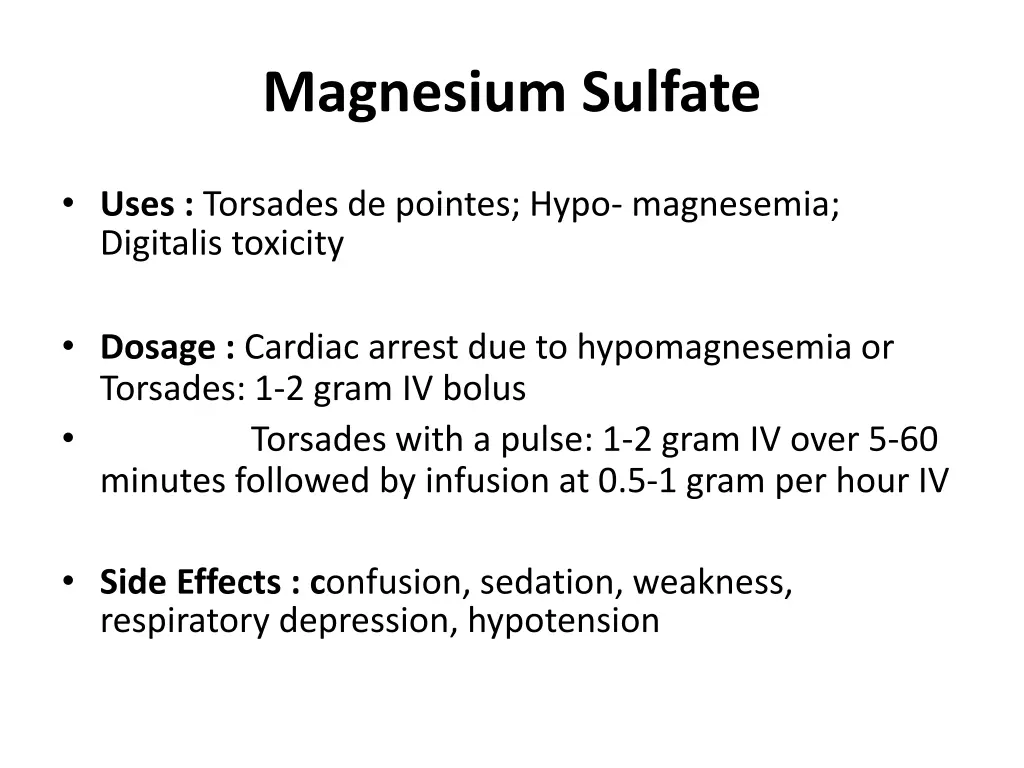 magnesium sulfate