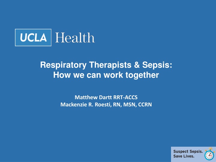 respiratory therapists sepsis how we can work