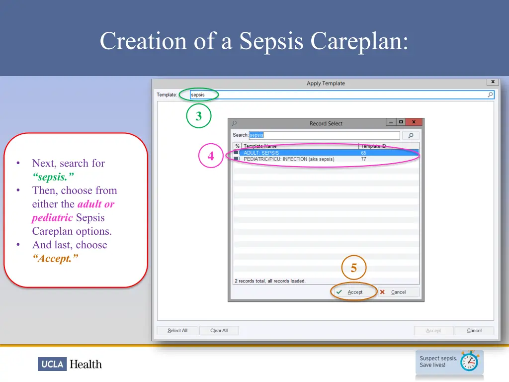 creation of a sepsis careplan 1