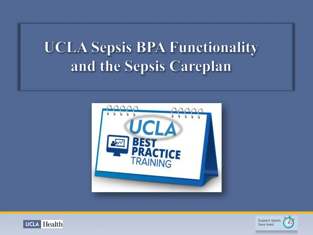 ucla sepsis bpa functionality and the sepsis