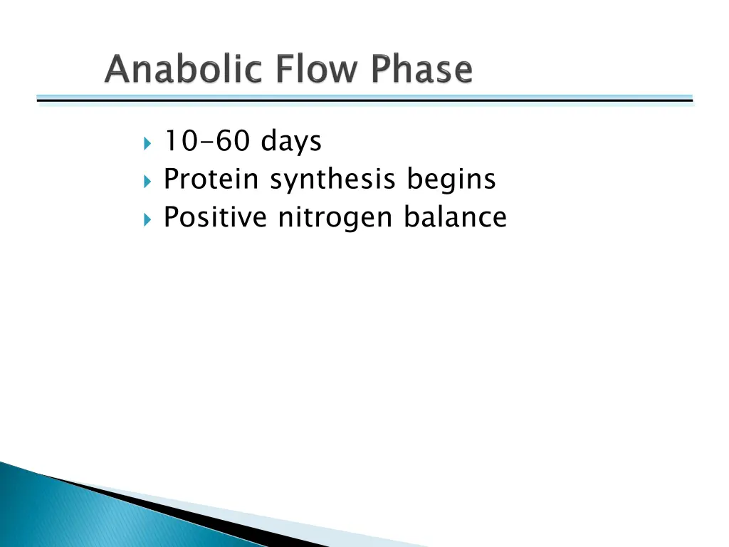 10 60 days protein synthesis begins positive