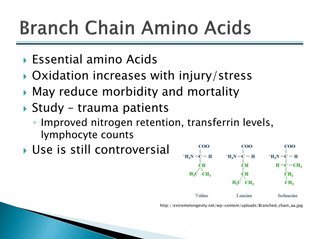 essential amino acids oxidation increases with