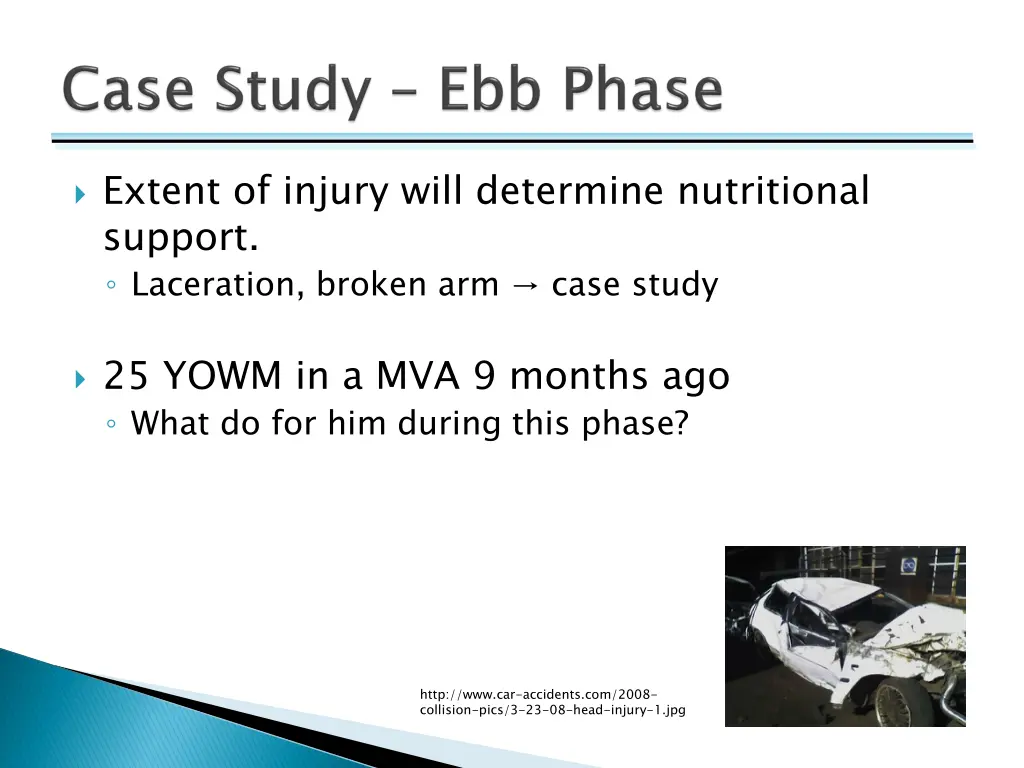 extent of injury will determine nutritional