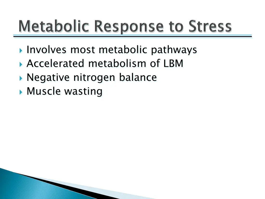 involves most metabolic pathways accelerated