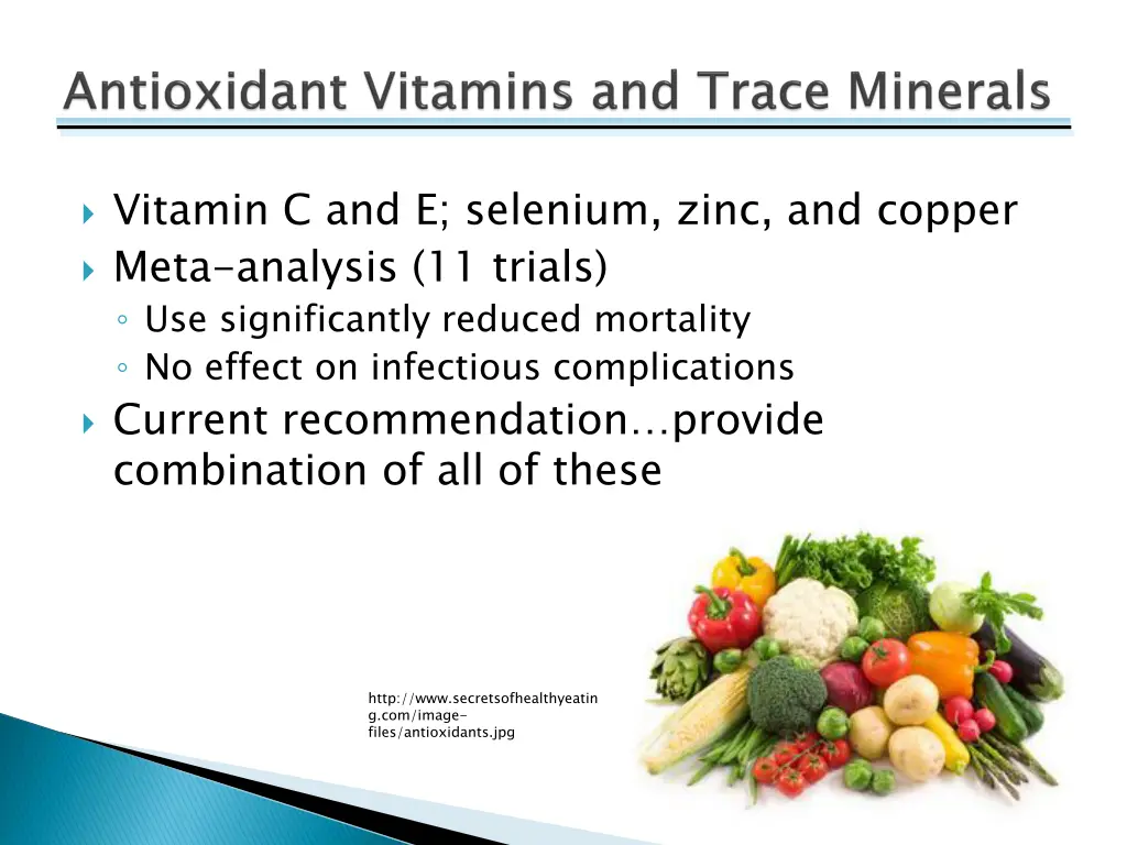 vitamin c and e selenium zinc and copper meta