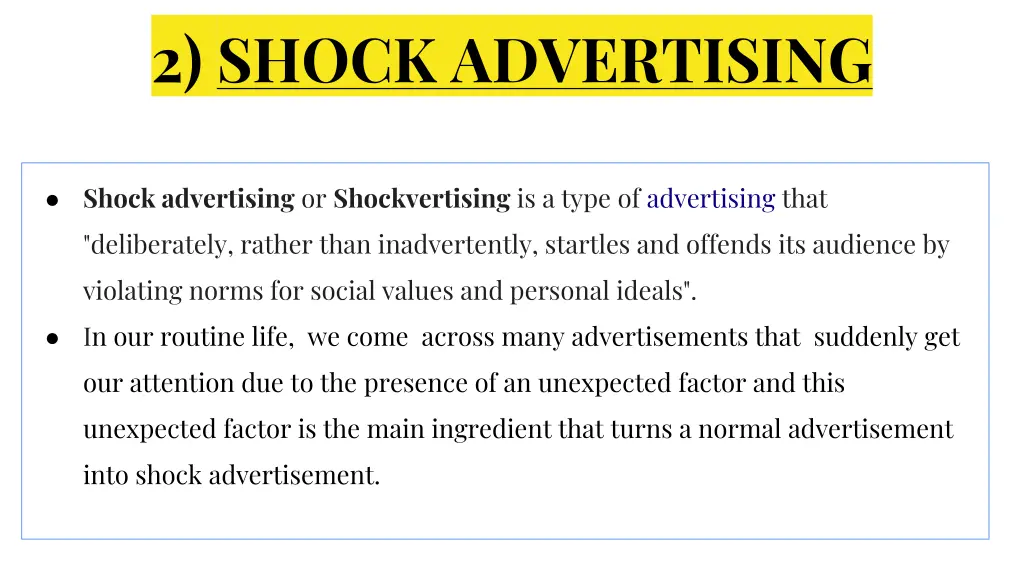 2 shock advertising