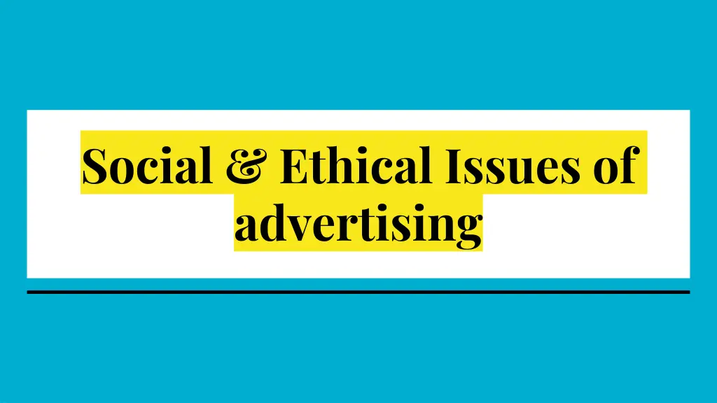 social ethical issues of advertising