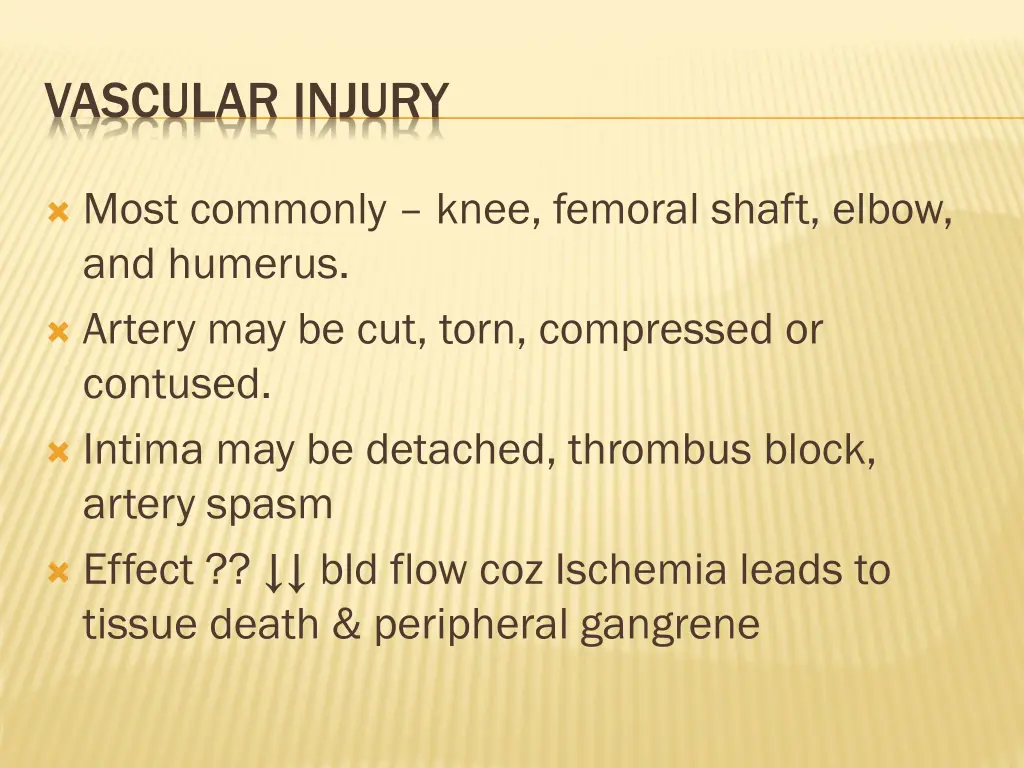 vascular injury