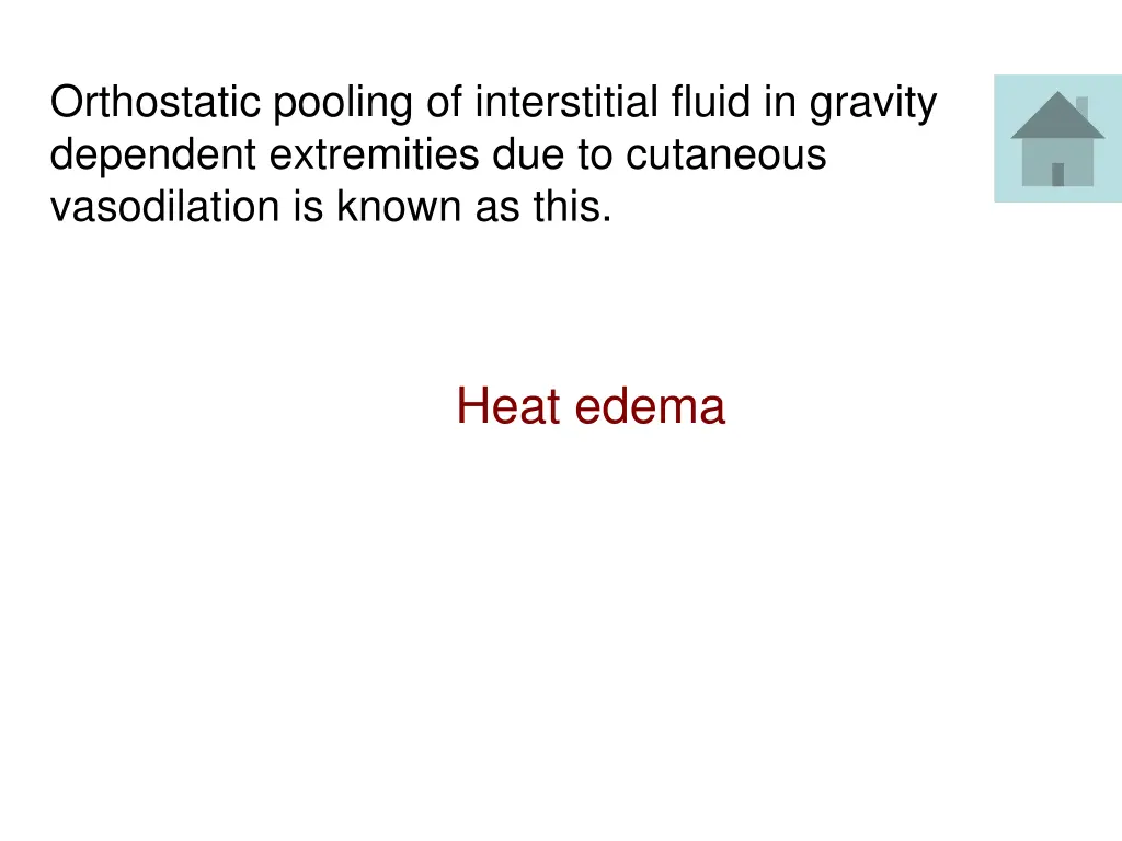 orthostatic pooling of interstitial fluid