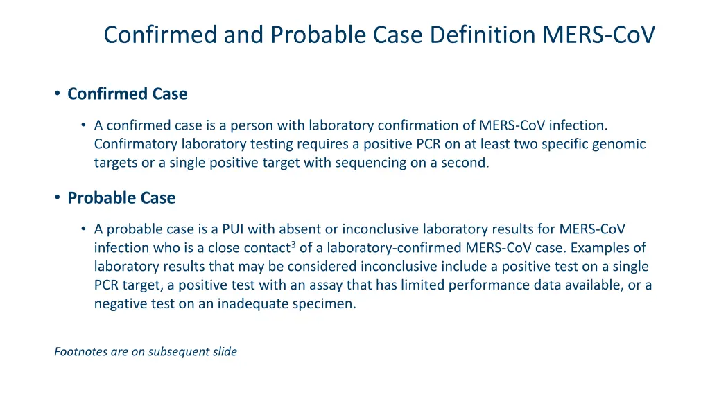 confirmed and probable case definition mers cov