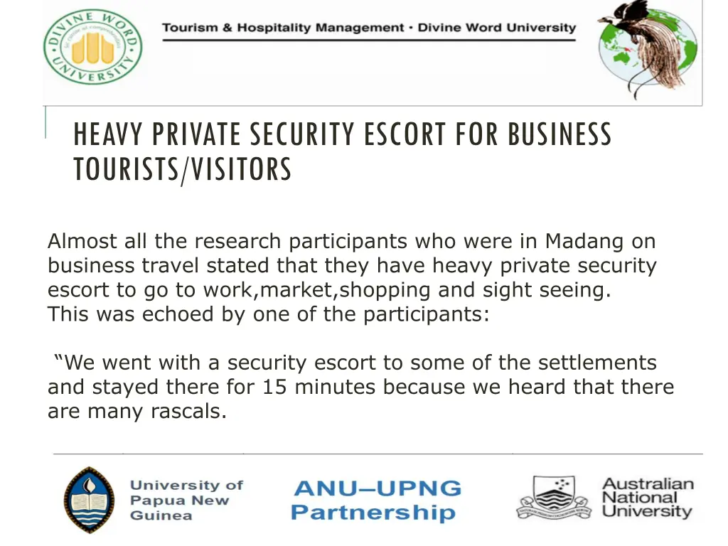 heavy private security escort for business