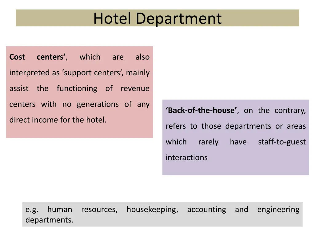 hotel department 1