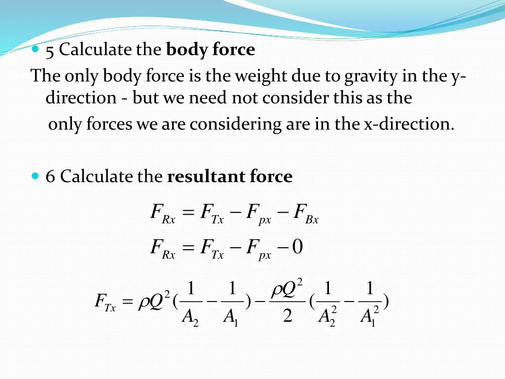 5 calculate the body force the only body force