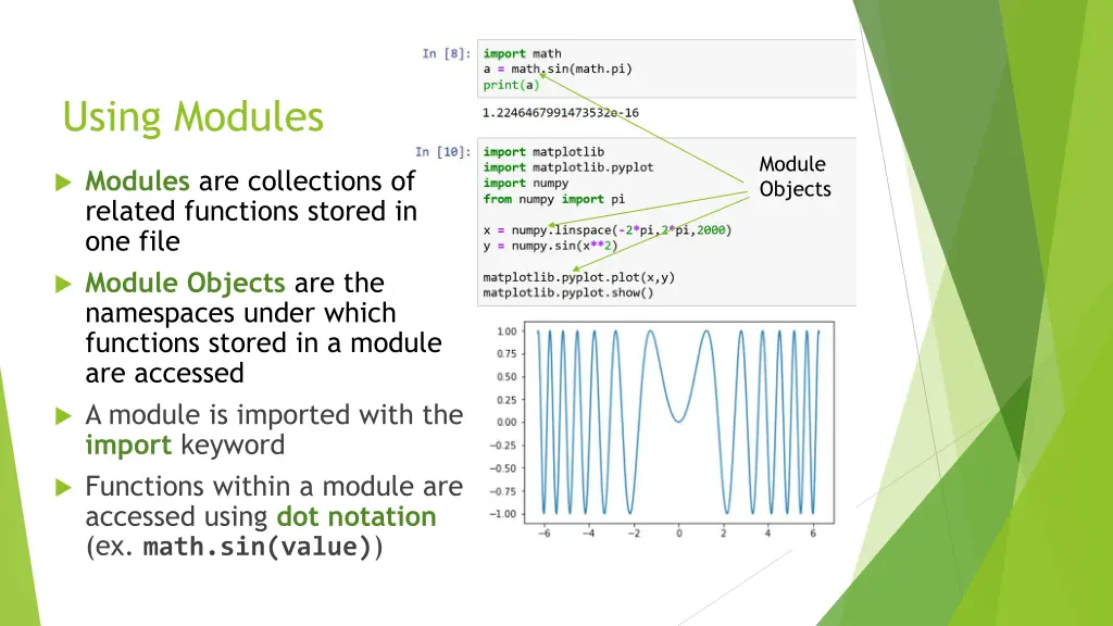 using modules 1