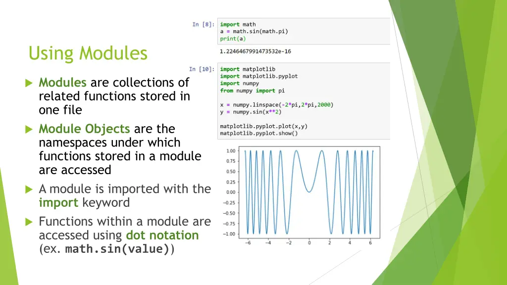 using modules