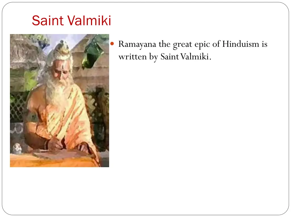 saint valmiki