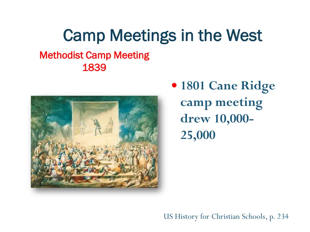 camp meetings in the west camp meetings 1