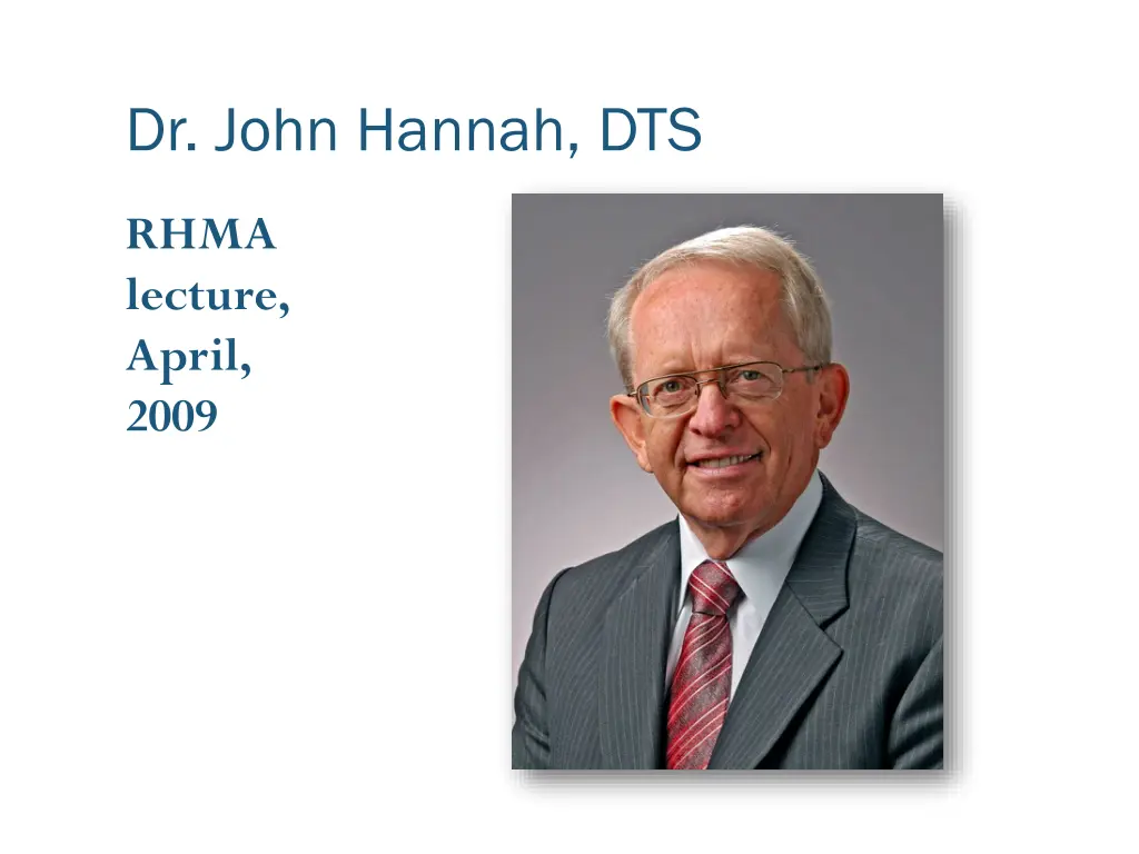 dr john hannah dts