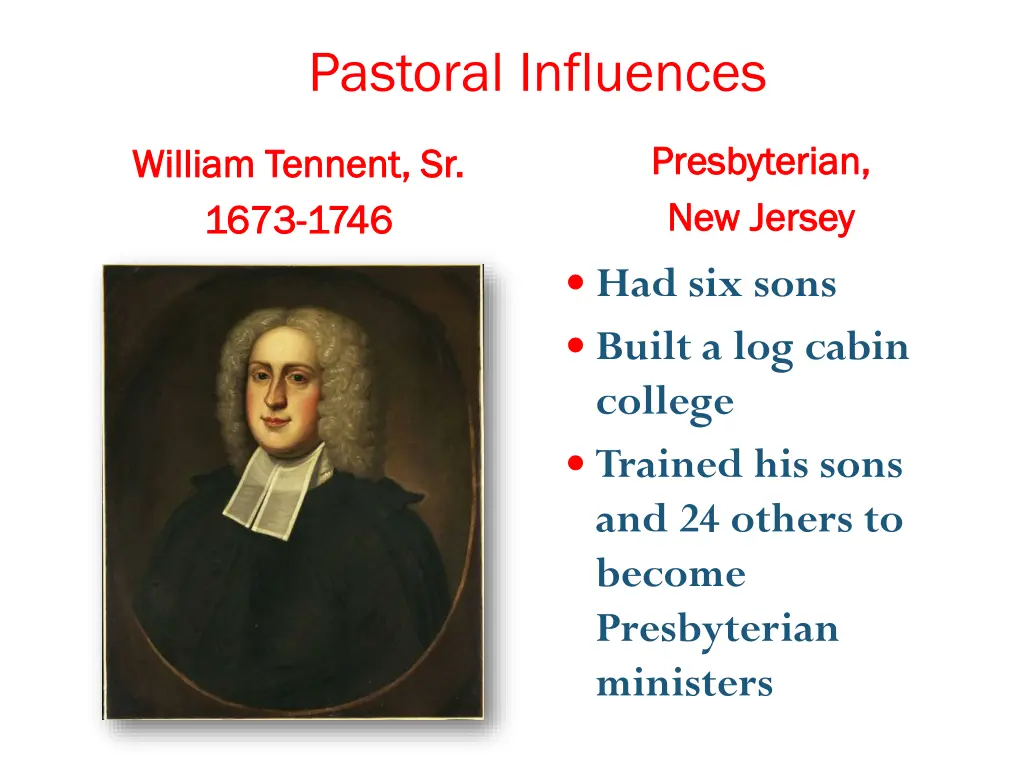 pastoral influences 1