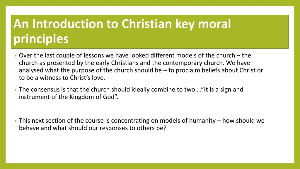 an introduction to christian key moral principles