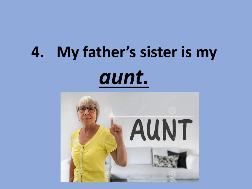 4 my father s sister is my aunt