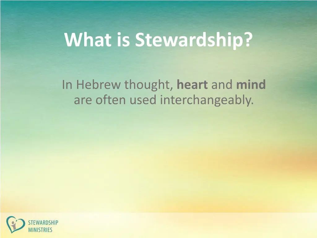 what is stewardship 1