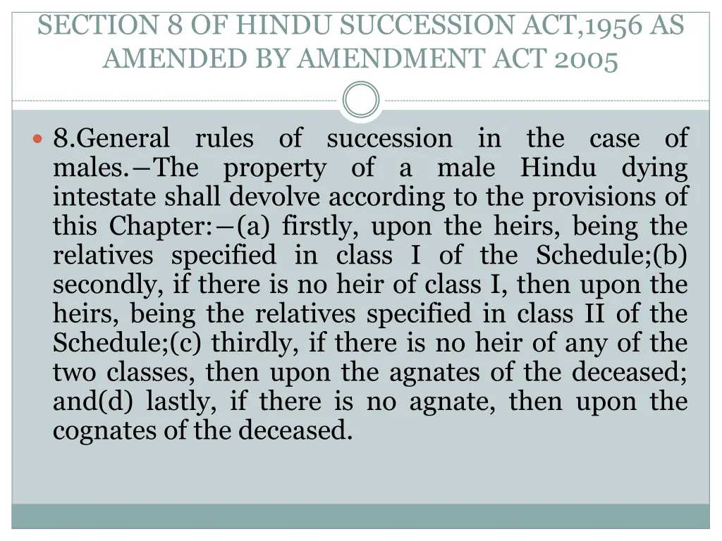 section 8 of hindu succession act 1956 as amended