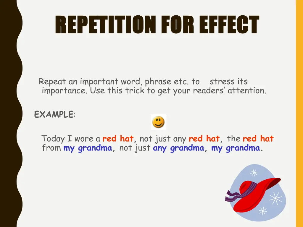 repetition for effect repetition for effect