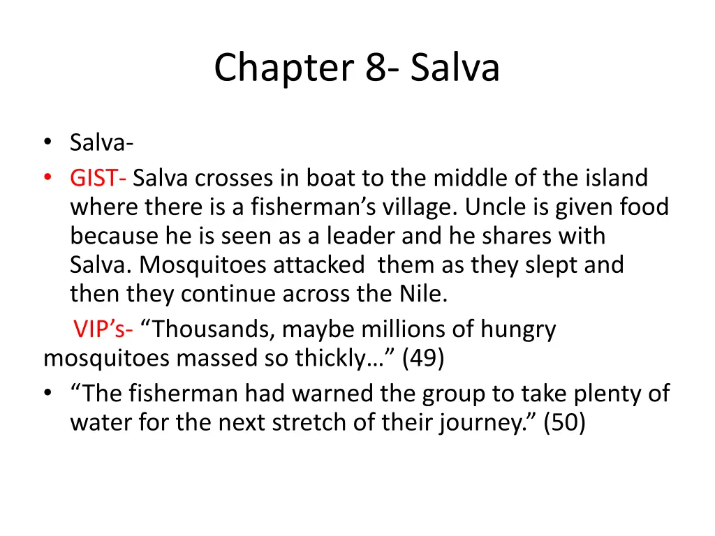 chapter 8 salva