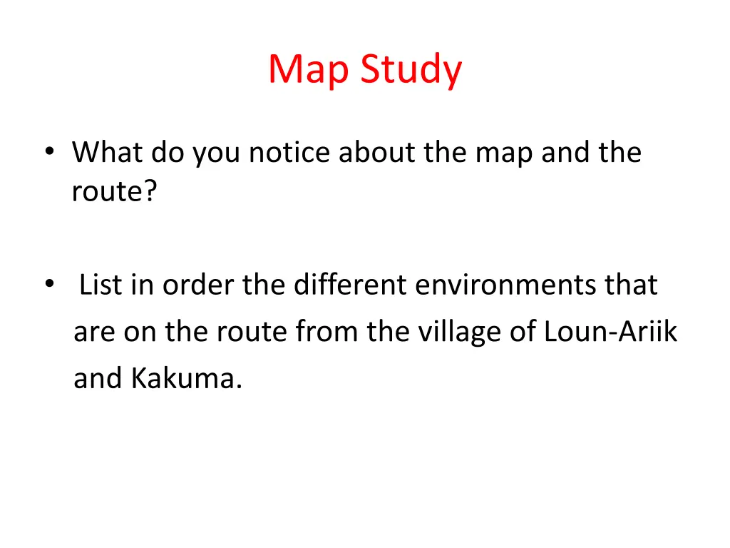 map study