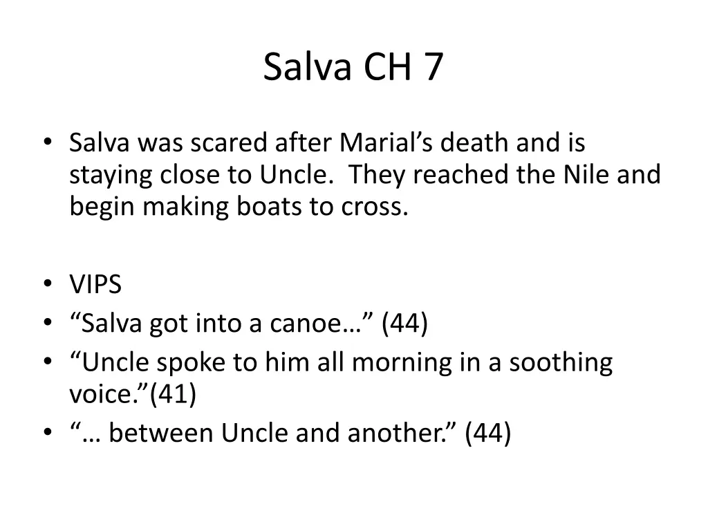 salva ch 7