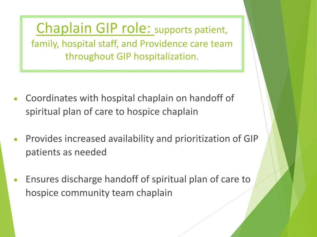 chaplain gip role supports patient family 1