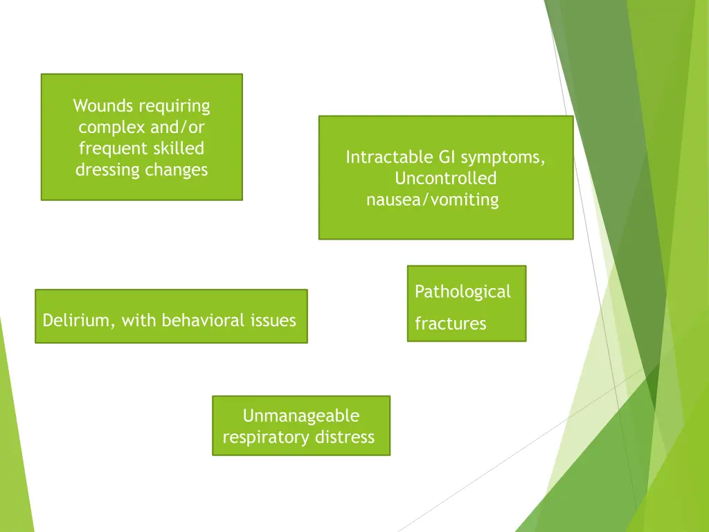 wounds requiring complex and or frequent skilled