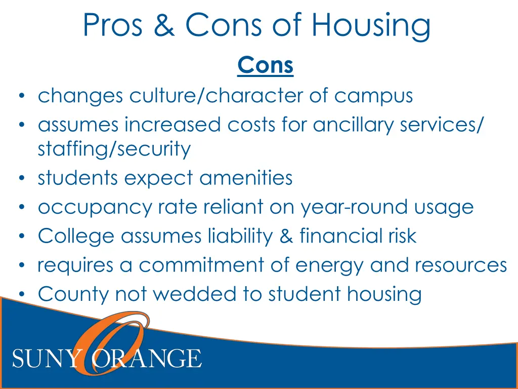 pros cons of housing cons changes culture