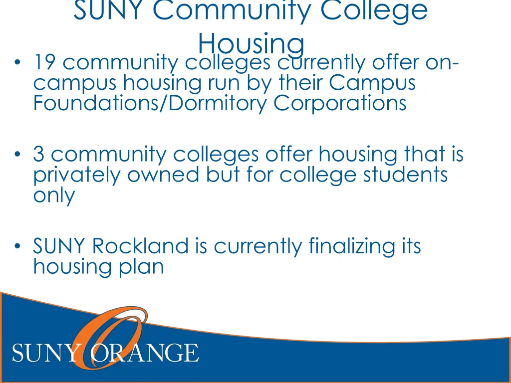 suny community college housing 19 community