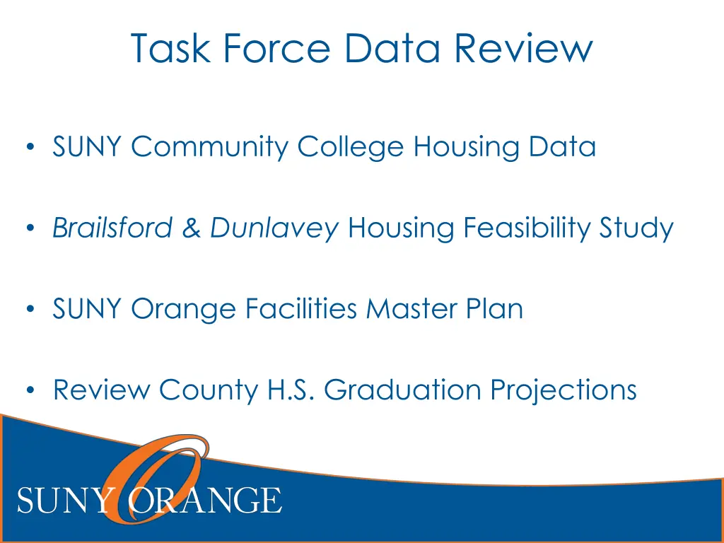 task force data review