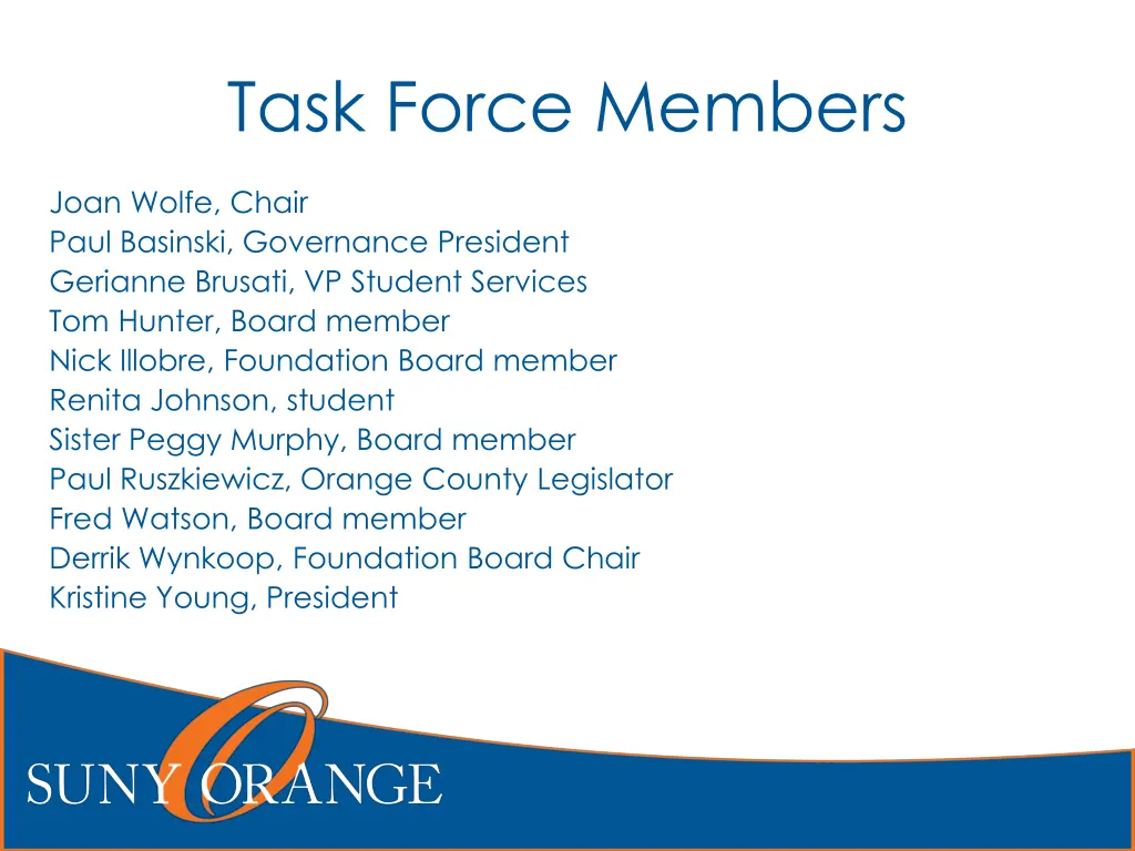 task force members