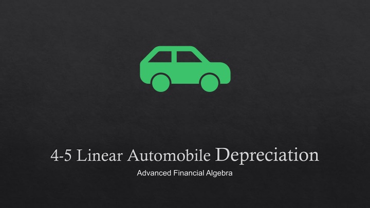 4 5 linear automobile depreciation advanced