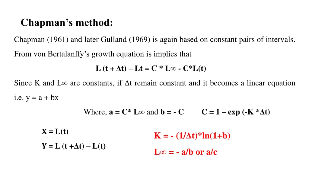 chapman s method