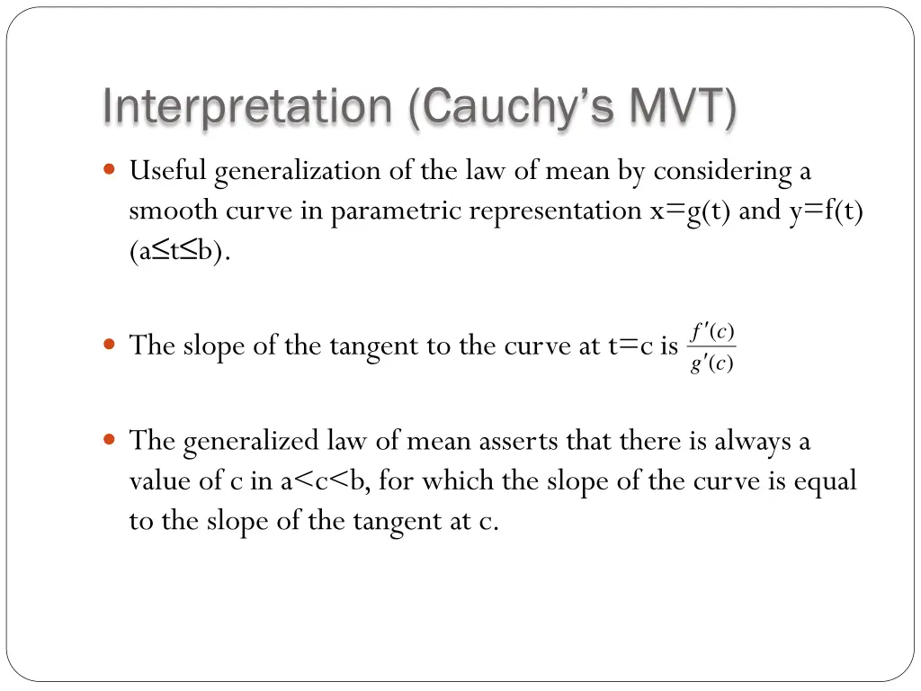 interpretation cauchy s mvt