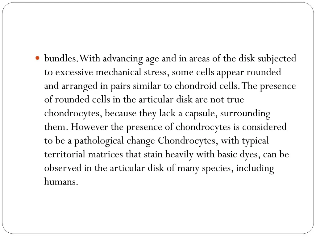 bundles with advancing age and in areas